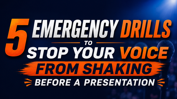 5 Emergency Drills to Stop Your Voice from Shaking Before a Presentation
